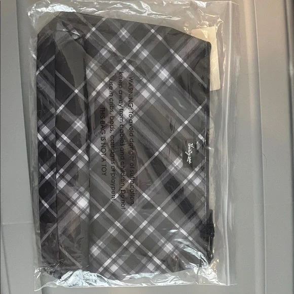 Thirty-One Black and Gray Checkered Tote - Picture 2 of 4